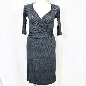 MAX MARA vintage navy and white M logo dress *